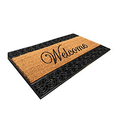 Calicosy Paillasson Welcome marron et noir 45 x 75 cm