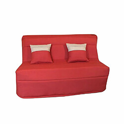 Inside 75 Banquette BZ convertible AXEL bordeaux couchage140*200cm matelas confort BULTEX