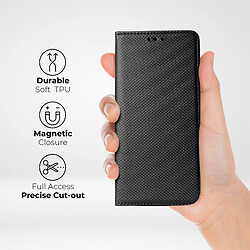 Moozy Case Flip Cover pour Samsung A5 2017, Noir - Étui à Rabat Magnétique Intelligent avec Porte-Cartes et Support