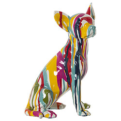 Figurine Décorative Alexandra House Living Multicouleur Plastique Chien Peinture 14 x 19 x 28 cm 