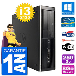 PC HP Compaq 6200 Pro SFF Intel i3-2120 RAM 8Go Disque Dur 250Go Windows 10 Wifi · Occasion 