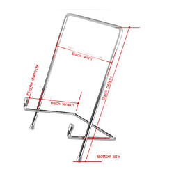 présentoir en métal chevalet plaque bol image photo présentoir l pas cher