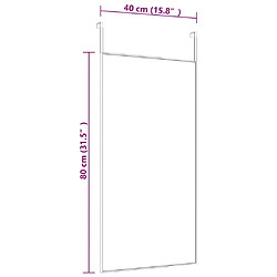 Acheter vidaXL Miroir de porte Doré 40x80 cm Verre et aluminium