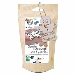 Scrapcooking Préparation + embosseur bois pour biscuits bonhommes pain d'épices