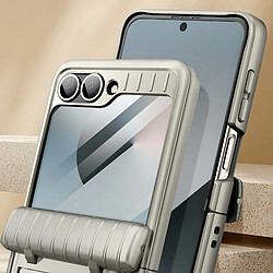 I-Blason Coque pour Samsung Galaxy Z Flip 6 Robuste Béquille Support Vidéo Gris pas cher