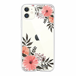 Evetane Coque iPhone 11 Fleurs roses souple silicone transparente