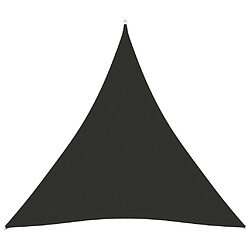 Maison Chic Voile d'ombrage | Voile de parasol | Toile d'ombrage tissu oxford triangulaire 4x4x4 m anthracite -MN66486