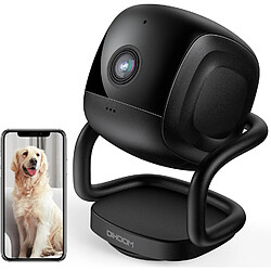 YESKAMO Caméra Surveillance WiFi Intérieure 1080P, Camera WiFi 2.4Ghz, Vision Nocturne, AI Détection de Mouvement Suivi Intelligent, Audio Bidirectionnel, Compatible avec Alexa pour Bébé, Animaux 