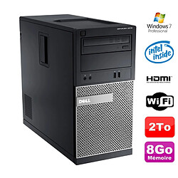 PC Tour DELL Optiplex 3010 MT Intel G2020 Graveur 8Go 2000Go HDMI Wifi W7 · Occasion 