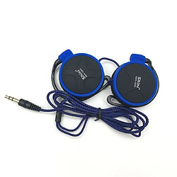 Wewoo Ecouteurs 3.5mm Super Bass EarHook écouteur pour lecteur MP3 ordinateur portable (bleu sans micro) 