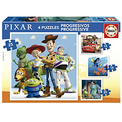 Educa Borras 4 Puzzle evolutifs - FIlms disney Pixar 