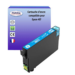 Cartouche d'encre compatible avec Epson WorkForce Pro WF-4745, WF-4745DTWF, 407XL - Cyan – T3AZUR 