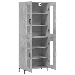 Acheter Maison Chic Buffet,Meuble de Rangement,commode pour salon,Cuisine Gris béton 69,5x34x180 cm Bois d'ingénierie -MN23261