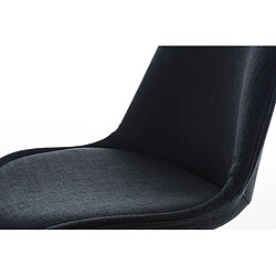 Avis Non Chaise Pegleg tissu Carré noir