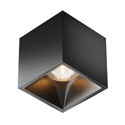 MAYTONI Downlight carré monté en surface noir, 840lm, 3000K