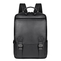 Yonis Sac À Dos Ordinateur Cuir Homme Grande Capacité Sac À Dos Ordinateur Cuir Véritable Homme Grande Capacité Confortable Noir YONIS