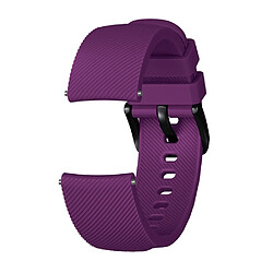 Wewoo Bracelet pour montre connectée Dragonne en Silicone Texture Crazy Horse Huami Amazfit Version Bip Lite Version 20mm Violet