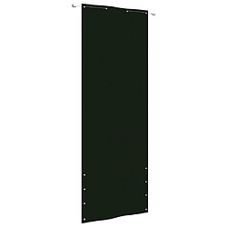 vidaXL Écran de balcon Vert foncé 80x240 cm Tissu Oxford 