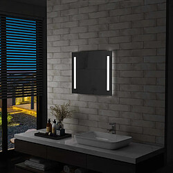 vidaXL Miroir mural à LED pour salle de bains 60x50 cm 