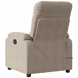 Acheter Maison Chic Fauteuil Relax pour salon, Fauteuil inclinable de massage électrique taupe -GKD72838