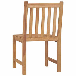 Acheter Maison Chic Lot de 6 Chaises de jardin,Fauteuil d'extérieur Bois de teck solide -MN18295