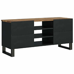 Acheter Maison Chic Meuble TV scandinave - Banc TV pour salon 100x33x46 cm bois de manguier et d'ingénierie -MN69260