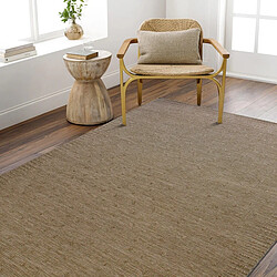 Thedecofactory JUTA ASPECT PEARL - Tapis aspect jute naturel à motif perle 120x160 pas cher