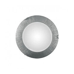 Luminaire Center Plafonnier élégant MOON argent 2 ampoules