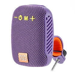 Yonis Enceinte Bluetooth Waterproof Outdoor Idéale Pour Vélo Avec TWS Et Radio FM Enceinte Waterproof Bluetooth 5.3 TWS Autonomie 3h FM TF USB IPX5 Violet YONIS