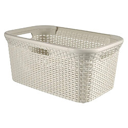 Curver Panier à linge Style 45 L Blanc vintage