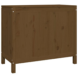 Acheter vidaXL Boîte à linge Marron miel 88,5x44x76 cm Bois massif de pin