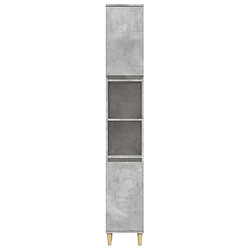 Helloshop26 Armoire de salle de bain 30 x 30 x 190 cm gris 02_0006558