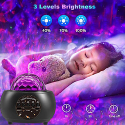 Avis Universal Ciel étoilé Projecteur, Galaxy Planet Projecteur Lumière de nuit LED Lumière avec musique Télécommande Bluetooth Cadeau de fête d'enfant ou cadeau d'anniversaire Lampe de chambre romantique, (noir)