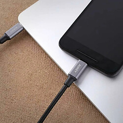 Acheter Câble USB C Aukey CB-CD5 Noir Noir/Gris 1 m