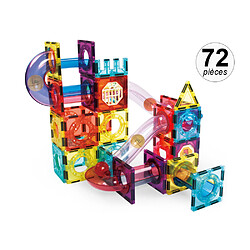 TechKidz Jeu de construction magnétique interactif de 72pcs - Modèle Marble Roller II Multicolore 