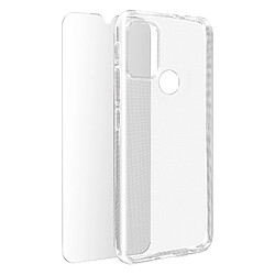 Avizar Coque Motorola Moto G10, G30 et G20 Souple et Film Verre Trempé 9H - transparent