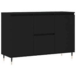 vidaXL Buffet noir 104x35x70 cm bois d’ingénierie