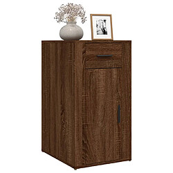 Avis vidaXL Armoire de bureau Chêne marron 40x49x75 cm Bois d'ingénierie