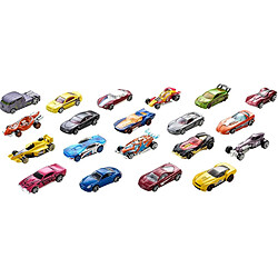 Mattel Coffret de 20 Véhicules Modèle Réduit à l'Échelle de 1/64 Hot Wheels Multicolore