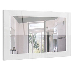 Mpc Miroir Laqué Haute Brillance Blanc 89 Cm