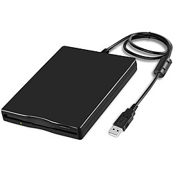 CABLING®Lecteur de disquette USB, Floppy, 3,5 pouces USB externe Lecteur de disquette 1.44 Mo FDD USB portable Drive Plug and Play pour ordinateurs, version 2021, compatible Windows 10