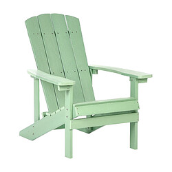 Beliani Chaise de jardin Bois d'ingénierie Vert clair ADIRONDACK