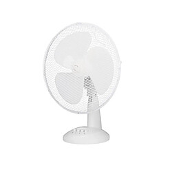 Ventilateur de table OCEANIC - 40W - Diametre 30 cm - 3 vitesses - Oscillant - Blanc