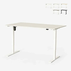 OFFICE24 Bureau électrique réglable en hauteur pour bureau et studio de design Standwalk 160x80, Couleur: Gris