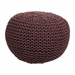 Pouf Alexandra House Living Brun foncé polystyrène 40 x 30 x 40 cm