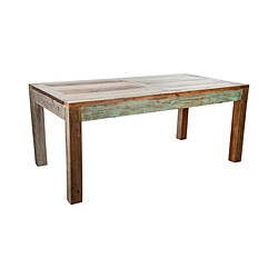 Table Romimex Marron Rouge Vert Bois 180 x 76 x 90 cm 