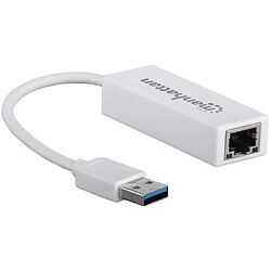 Arte Video Manhattan 506731 Adaptateur USB 2.0 Blanc 