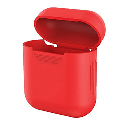 Wewoo Etui Casque / Ecouteurs rouge pour Apple AirPods Portable Sans Fil Bluetooth Écouteurs Silicone Boîte De Protection iPhone Anti-perdus Dropproof Sac De Rangement 