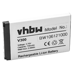 vhbw Li-Ion Batterie 700mAh (3.7V) pour Smartphone compatible avec Motorola V500, V525, V550, V555, V60, V600, V60i, V620, V635 comme BA600, SNN5222 