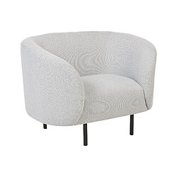 Beliani Fauteuil Noir blanc LOEN